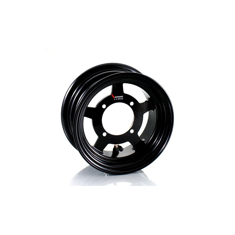 image: Kitaco 5 spoke 3.5x8 inch black wheel