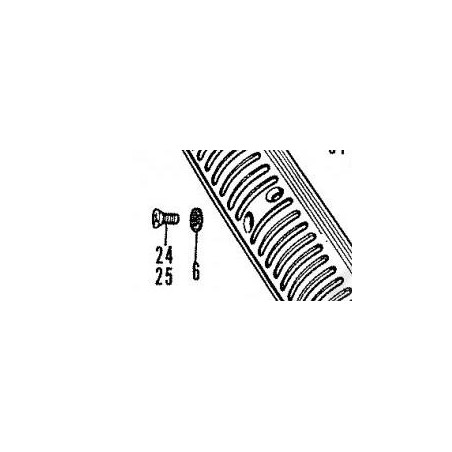 image: Honda dax heatshield screw ,OVAL.6X10