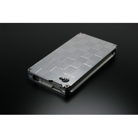 image: Iphone 4/4S cover chequered aluminum polished