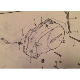 image: Honda CD90 clutch lever ring (item 8)